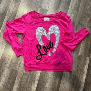 Energie lightweight pink sweatshirt. Size large